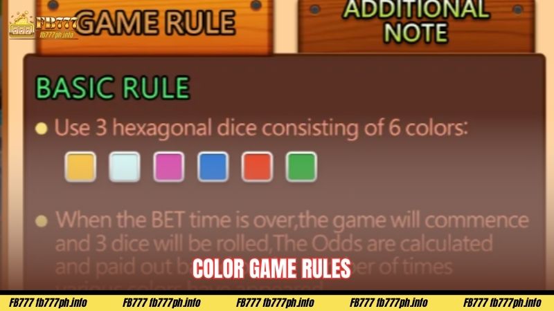 Color Game Rules