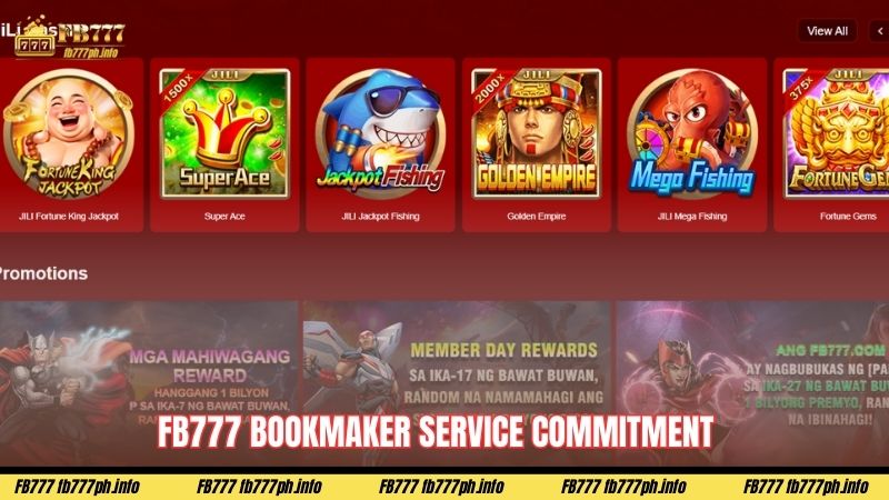 FB777 Bookmaker Service Commitment