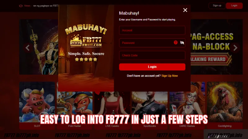 Questions that may be encountered when logging into FB777