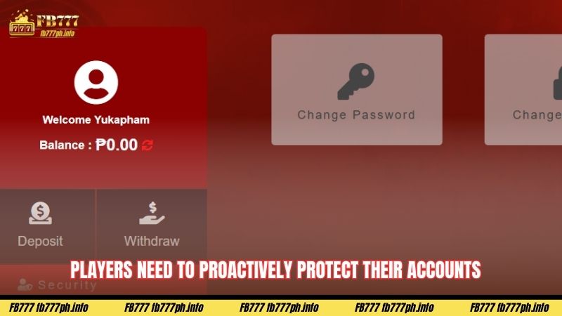 Players need to proactively protect their accounts