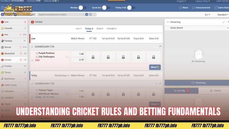 Understanding cricket rules and betting fundamentals