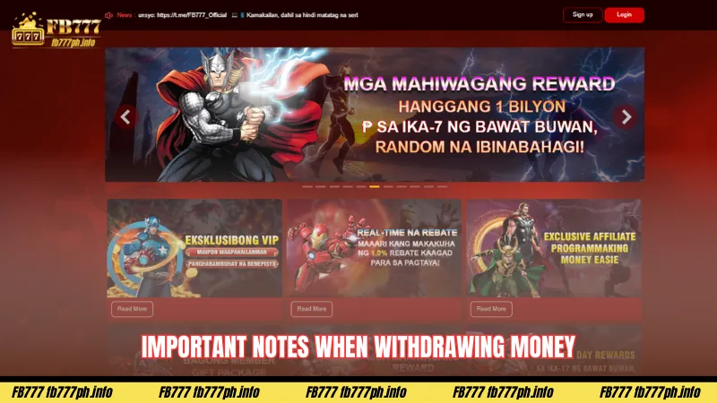 Important Notes When Withdrawing Money